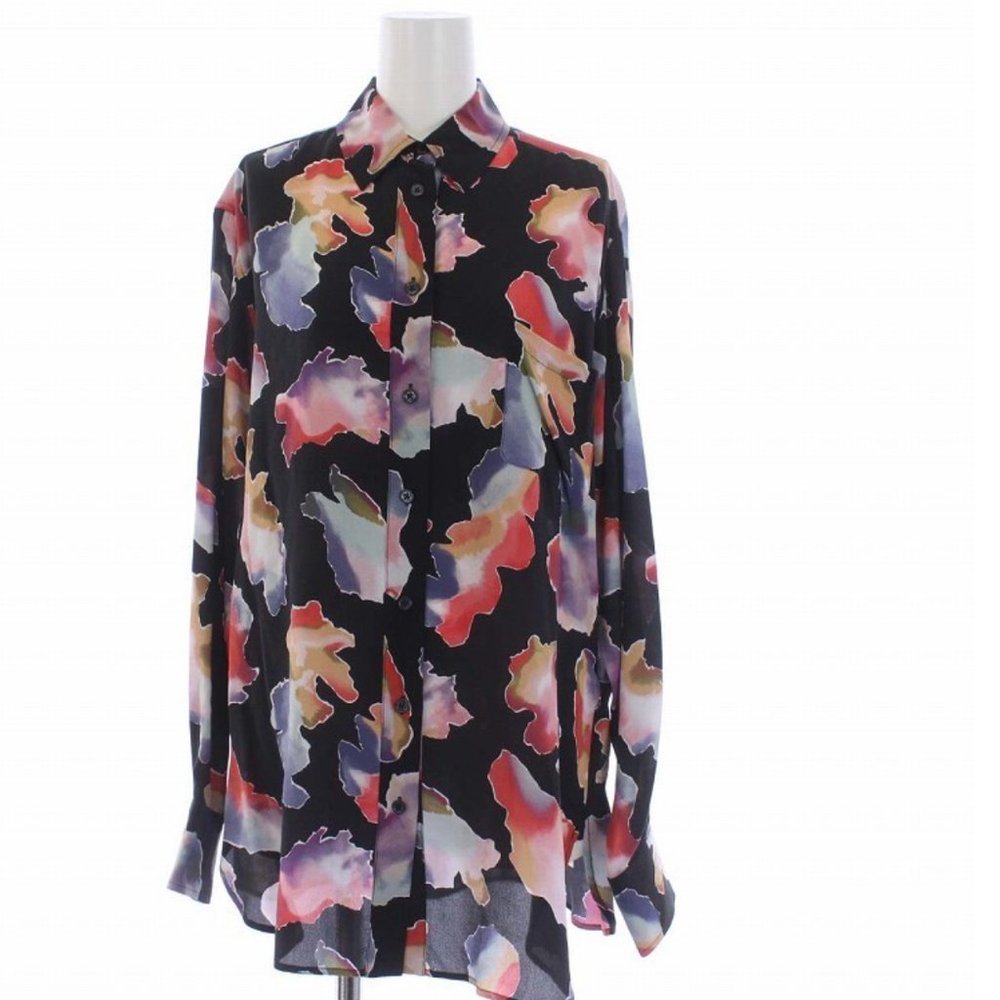 Sies Marjan silk button-down blouse multicolor (size 2).